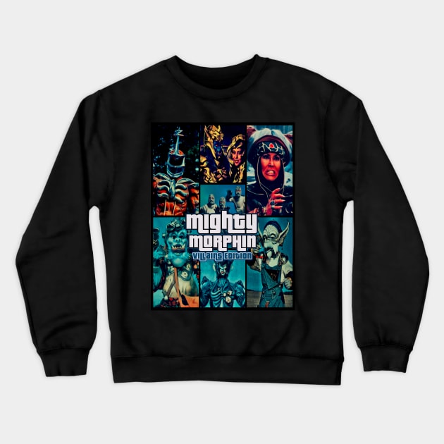 Mighty Morphin (Villains Edition) Crewneck Sweatshirt by The Dark Vestiary